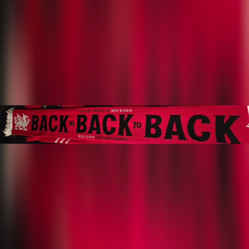 Wrexham Back to Back to Back Scarf